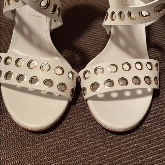 Casadei Italian Leather Studded Stiletto Heels